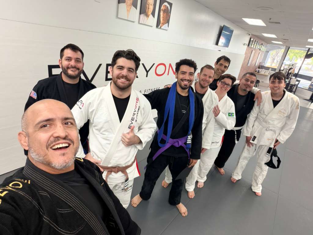 Adults training Brazilian Jiu-Jitsu at Everyone Jiu Jitsu